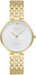 Zegarek OBAKU Zegarek damski Obaku Denmark V256LXGISG złoty. Żółte zegarki damskie OBAKU, złote. Za 621.00 zł.