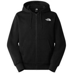 Bluza turystyczna męs The North Face M Simple Dome Light Regular Full Zip Hoodie. Czarne bluzy męskie The North Face, m, bez wzorów, bez kaptura, trekkingowe. Za 299.00 zł.