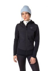 Bluza Rossignol damska W Classique Hybrid Clim czarna. Czarne bluzy damskie Rossignol, na jesień, s, bez wzorów, z materiału, klasyczne, bez ramiączek, bez kaptura. Za 698.00 zł.