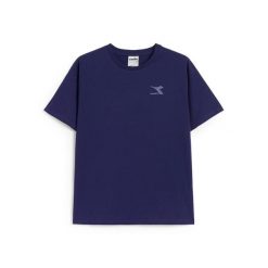 Koszulka damska DIADORA L.T-SHIRT SS CHROMIA. Niebieskie koszulki sportowe damskie Diadora, l, bez wzorów, bez ramiączek. Za 39.99 zł.