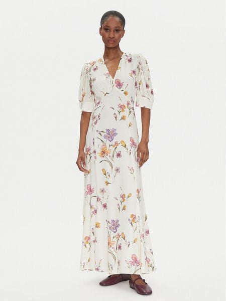 TWINSET Sukienka letnia 251TP2770 Écru Slim Fit. Sukienki damskie Twinset, na lato, bez wzorów, z wiskozy, bez kołnierzyka, bez ramiączek. Za 999.99 zł.