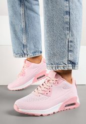 Różowe Buty Sportowe Sneakersy z Transparentną Wstawką Zulinea. Czerwone obuwie sportowe damskie Born2be, na jesień, bez wzorów, z jeansu, bez zapięcia. Za 89.99 zł.