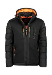 Geographical Norway BEACHWOOD – męska kurtka softshell, czarna/pomarańcz. Brązowe kurtki męskie Geographical Norway, na wiosnę, m, bez wzorów, z elastanu, bez kaptura, na golfa. Za 269.00 zł.