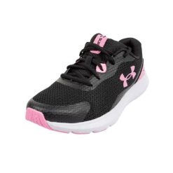 Buty Treningowe Z Okrągłym Noskiem Dla Kobiet. Czarne obuwie trekkingowe damskie Under Armour, bez zapięcia. Za 265.99 zł.