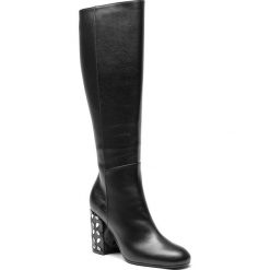 Kozaki POLLINI - SA26058G06TD100A Vit.Nero/Fuc/Arg. Czarne kozaki damskie Pollini, bez wzorów, ze skóry, bez obcasa, na obcasie, bez zapięcia. W wyprzedaży za 1,179.00 zł.