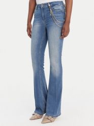 Liu Jo Jeansy UA6015 D4538 Niebieski Flare Fit. Niebieskie jeansy damskie Liu Jo, bez wzorów, z bawełny. Za 649.99 zł.