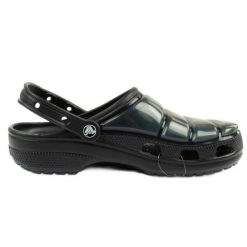 Klapki Crocs Classic Clog 206624-001 czarne. Czarne klapki męskie bez wzorów, z materiału, bez zapięcia. Za 236.98 zł.