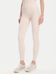 Guess Legginsy V5YB18 MC03W Różowy Slim Fit. Czerwone legginsy damskie Guess, z aplikacjami, z syntetyku. Za 199.99 zł.
