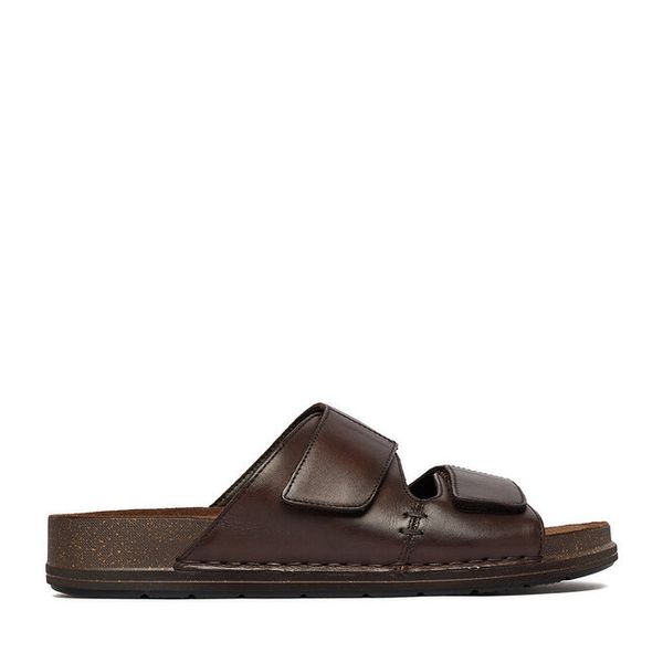 Klapki Lasocki. Brązowe klapki męskie Lasocki, bez wzorów, bez zapięcia. Za 159.99 zł.