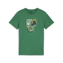 Puma Koszulka Graphics Year Of Sports 68029986. Zielone bluzki damskie Puma, bez wzorów, sportowe, bez kołnierzyka, bez ramiączek. Za 60.99 zł.