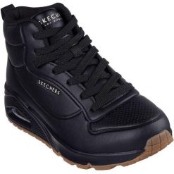 Adidasy Skechers Uno - Stand High, Kobiety. Czarne obuwie sportowe damskie Skechers, bez wzorów, z materiału, bez zapięcia. Za 397.00 zł.