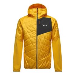 Kurtka puchowa Salewa Ortles Hyb Twr. Zielone kurtki sportowe męskie Salewa, na zimę, uniwersalny, bez wzorów, z materiału, bez kaptura, trekkingowe. Za 978.00 zł.