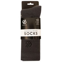 Skarpetki sportowe unisex Dare2B Essentials Sport 3-pak. Szare skarpetki damskie Dare 2B, bez wzorów, z bawełny. Za 50.00 zł.