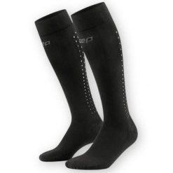 Skarpety regeneracyjne Damskie długie kompresyjne CEP Pro Recovery. Czarne skarpetki damskie CEP, bez wzorów, z elastanu. Za 189.00 zł.