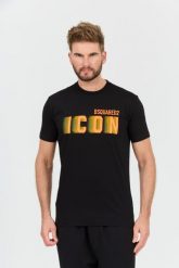 DSQUARED2 Czarny męski t-shirt Icon Blur Cool Fit Tee, Rozmiar XL. Czarne t-shirty męskie Dsquared2, l, bez wzorów, bez kołnierzyka, bez ramiączek. W wyprzedaży za 699.99 zł.
