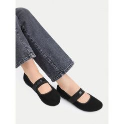 Baleriny G-Star. Czarne balerinki damskie G-Star, bez wzorów, retro, bez obcasa, bez zapięcia. Za 159.99 zł.