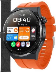Smartwatch Enter SAT.14.538.144-SET Pomarańczowy. Brązowe zegarki smartwatch Enter, bez wzorów. Za 299.00 zł.