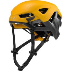 Kask wspinaczkowy Aria od SALEWA, kolor złoty. Żółte piżamy męskie Salewa, m, bez wzorów, bez kołnierzyka, bez ramiączek. Za 395.30 zł.