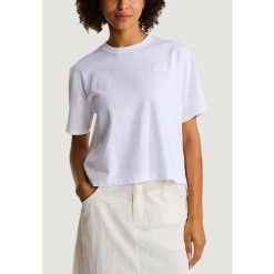 Koszulka crop top Kobieta THE NORTH FACE W EVOLUTION SIMPLE DOME CROP RLX SS TEE. Białe bluzki damskie The North Face, bez wzorów, z bawełny, bez kołnierzyka, bez ramiączek. Za 157.55 zł.