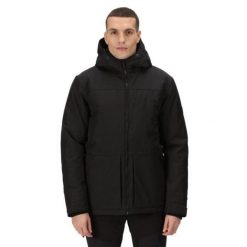 Kurtka podgrzewana dla mężczyzn Regatta Volter Shield IV. Czarne kurtki męskie Regatta, m, bez wzorów, sportowe, bez kaptura. Za 499.99 zł.