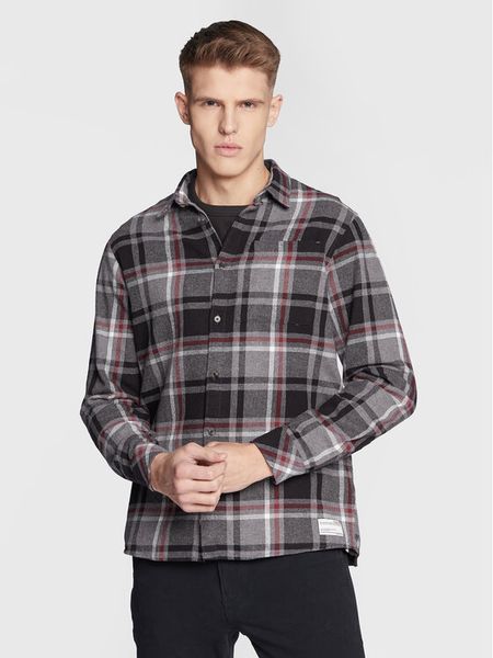 Solid Koszula 21107051 Szary Regular Fit. Szare koszule męskie Solid, m, bez wzorów, z bawełny, bez kołnierzyka, bez ramiączek. Za 159.99 zł.