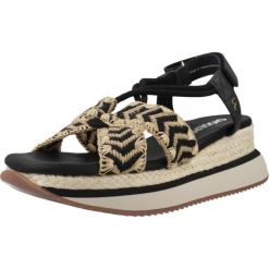 Sandały GIOSEPPO 78618G Czarny. Czarne sandały damskie Gioseppo, bez wzorów, z syntetyku, bez obcasa, bez zapięcia. Za 348.99 zł.
