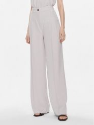 Calvin Klein Spodnie materiałowe K20K206774 Szary Wide Leg. Szare spodnie materiałowe damskie Calvin Klein, bez wzorów, z materiału. Za 749.99 zł.