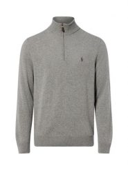 Polo Ralph Lauren sweter z wełny typu troyer Mężczyźni Wełna szary, S. Szare swetry męskie Polo Ralph Lauren, m, bez wzorów, z wełny, bez kołnierzyka, bez ramiączek. Za 1,199.95 zł.