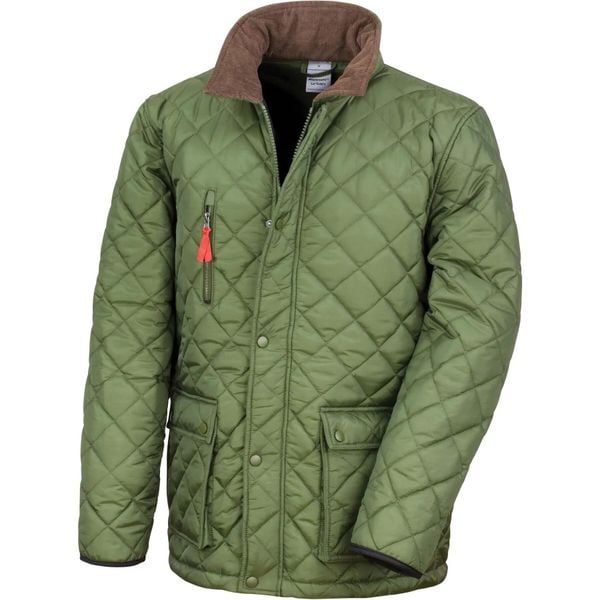 Kurtka Result Cheltenham Gold. Zielone kurtki męskie RESULT, xl, bez wzorów, z materiału, klasyczne, bez kaptura. Za 267.00 zł.