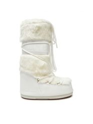 Moon Boot Śniegowce 80D1408900 Biały. Białe śniegowce damskie Moon Boot, ze skóry, bez zapięcia. Za 999.00 zł.