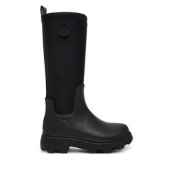 Kalosze Tommy Hilfiger. Czarne kalosze damskie Tommy Hilfiger, bez wzorów, bez zapięcia. Za 529.99 zł.