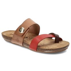 Brązowe Klapki Yokono Wygodne Buty Na Lato. Brązowe klapki damskie Yokono, na lato, bez wzorów, ze skóry, boho, bez obcasa, bez zapięcia. Za 155.00 zł.