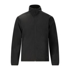 Kurtka wodoodporna Whistler Lango. Czarne kurtki sportowe męskie Whistler, bez wzorów, z softshellu, bez kaptura, na fitness i siłownię. Za 213.00 zł.