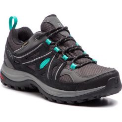 Trekkingi SALOMON - Ellipse 2 Gtx W GORE-TEX 404718 20 M0 Magnet/Black/Atlantis. Czarne obuwie trekkingowe damskie Salomon, z gore-texu, bez zapięcia. W wyprzedaży za 359.00 zł.