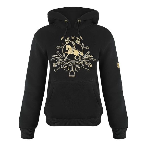 Bluza jeździecka JD ATTACK Royal. Brązowe bluzy damskie JD ATTACK, l, bez wzorów, z bawełny, eleganckie, bez ramiączek, bez kaptura. Za 229.00 zł.