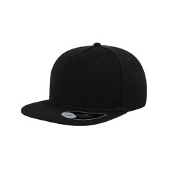 5panelowa Czapka Flat Visor. Czarne czapki damskie ATLANTIS, bez wzorów. Za 49.99 zł.