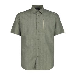 Koszula męska CMP 35S7797. Zielone koszule męskie CMP, m, bez wzorów, sportowe, bez kołnierzyka, bez ramiączek. W wyprzedaży za 201.85 zł.