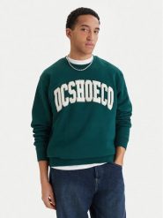 DC Shoes Bluza Varsity EDYFT03547 Zielony Regular Fit. Zielone bluzy męskie DC Shoes, m, bez wzorów, z bawełny, bez ramiączek, bez kaptura. Za 299.99 zł.