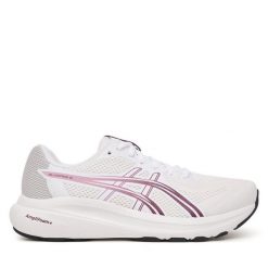 Buty do biegania Asics. Białe obuwie sportowe damskie Asics, bez wzorów, bez zapięcia, do biegania. Za 309.99 zł.