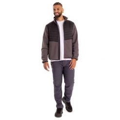Trespass Hanlonton - Męska hybrydowa kurtka polarowa At200 Mid Grey. Czarne kurtki męskie Trespass, m, bez wzorów, z polaru, bez kaptura, trekkingowe. Za 362.99 zł.