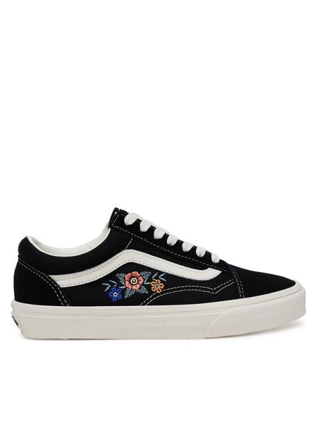 Vans Tenisówki Old Skool VN000D7ZF2B1 Czarny. Czarne trampki i tenisówki damskie Vans, bez wzorów, ze skóry, bez zapięcia. Za 219.99 zł.