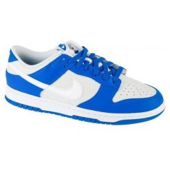 Trampki Męskie Skóra Niskie Dunk. Białe trampki męskie Nike, bez wzorów, z gumy, bez zapięcia. Za 479.99 zł.