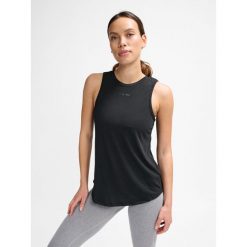 Damski tank top Hummel MT Vanja. Czarne topy damskie Hummel, l, bez wzorów, sportowe, bez kołnierzyka, bez ramiączek. Za 130.50 zł.
