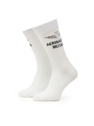 Aeronautica Militare Skarpety długie 251CZ010L499 Biały. Białe skarpety męskie Aeronautica Militare, bez wzorów, z bawełny. Za 59.99 zł.