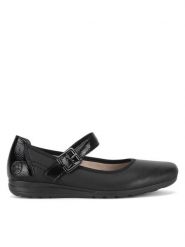 Rieker Baleriny L9352-00 Czarny. Czarne balerinki damskie Rieker, bez wzorów, ze skóry, bez obcasa, bez zapięcia. Za 219.99 zł.