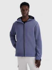 4F Kurtka softshell wiatroodporna membrana 5000 męska - granatowa XL. Niebieskie kurtki męskie 4F, na zimę, m, bez wzorów, z materiału, z kapturem. Za 299.99 zł.