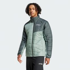 Kurtka Terrex Multi Synthetic Insulated. Zielone kurtki męskie Adidas, m, bez wzorów, z materiału, sportowe, bez kaptura. Za 599.00 zł.