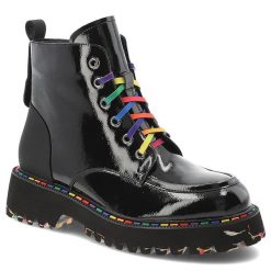 Czarne Trapery Artiker Modne Buty Damskie. Czarne trapery damskie Artiker, z jeansu, bez zapięcia. Za 305.99 zł.