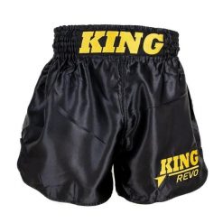 Szorty do boksu tajskiego King Pro Boxing Revo 2. Czarne szorty damskie KING PRO BOXING, bez wzorów, sportowe. Za 260.50 zł.