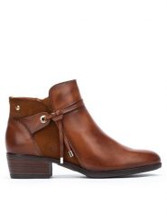Pikolinos Botki W1U-8505 Brązowy. Brązowe botki damskie Pikolinos, bez wzorów, ze skóry, bez obcasa, na słupku, bez zapięcia. Za 619.99 zł.